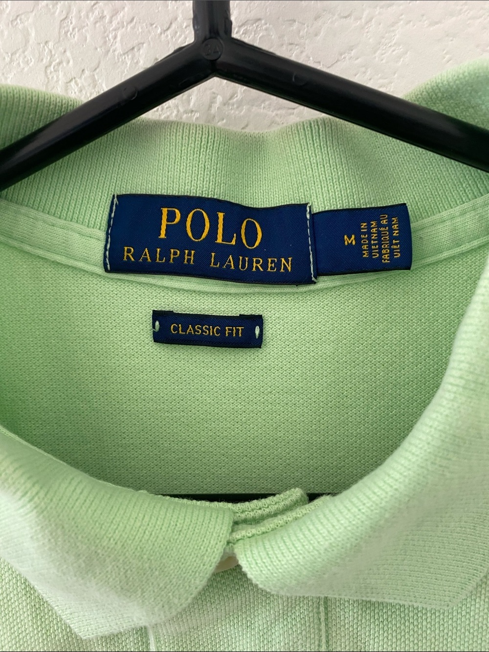 Polo by Ralph Lauren Men’s Light Green Polo with Orange Pony Size M - Picture 3 of 8